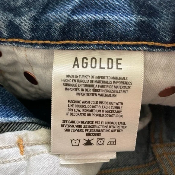 AGOLDE Parker CutOff Denim Short in Clutch - Picture 8 of 13